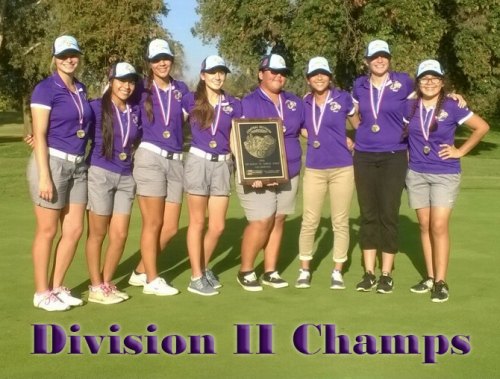 Lemoore's golf ladies won the Division II Central Section title on Monday at the Kings Country Club.